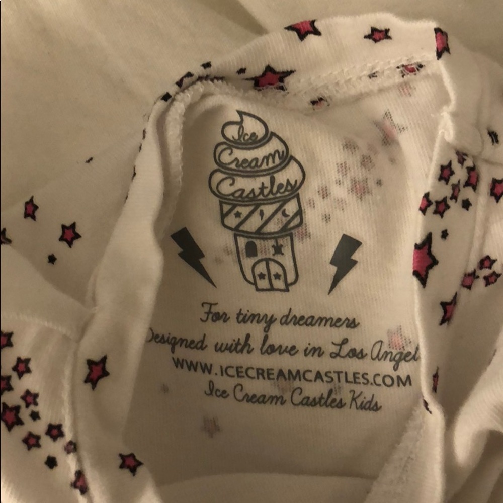 Ice cream castles girls pink shooting star shirt - Picture 3 of 4